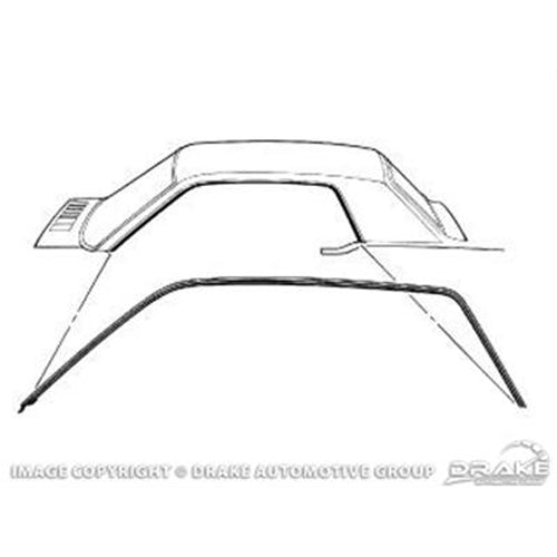 Mustang Roof Rail Door Seals Coupe 67-68